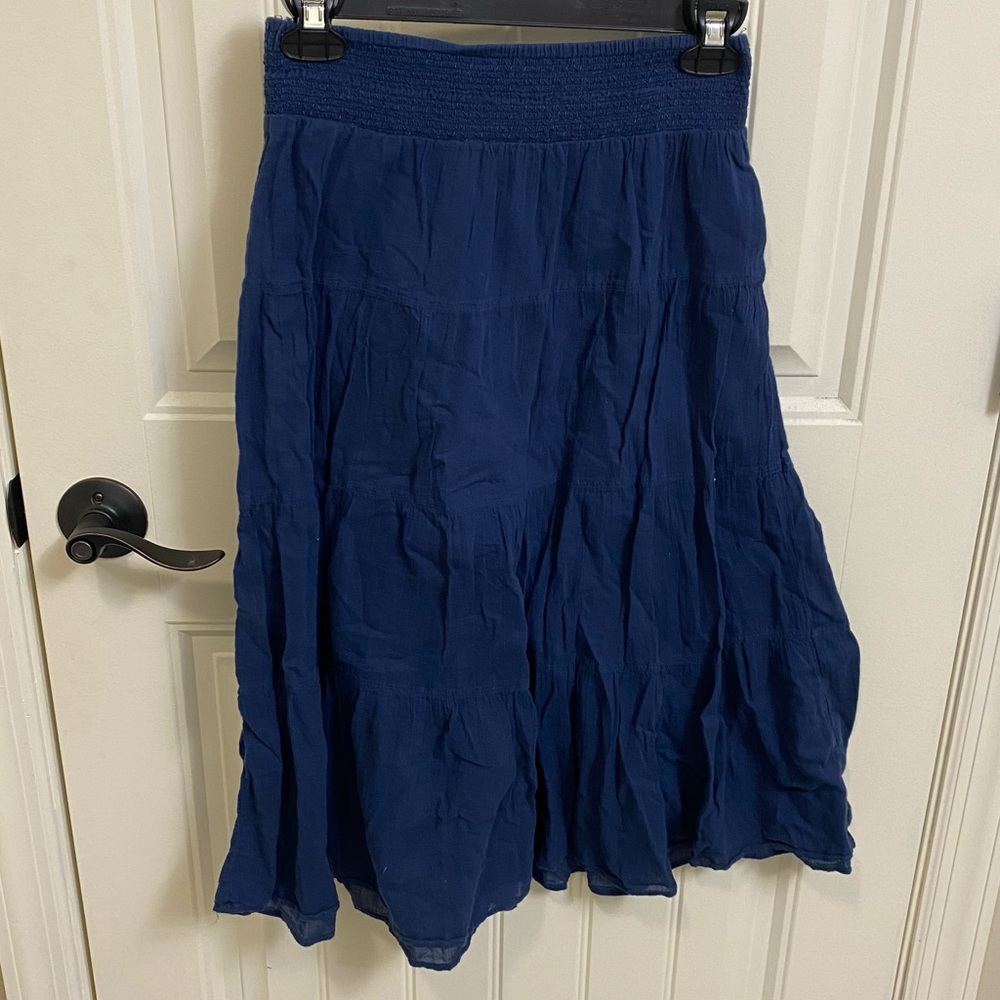 Navy Blue Long Skirt